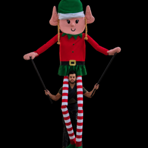 Marioneta Gigante de Duende Mágico Navideño